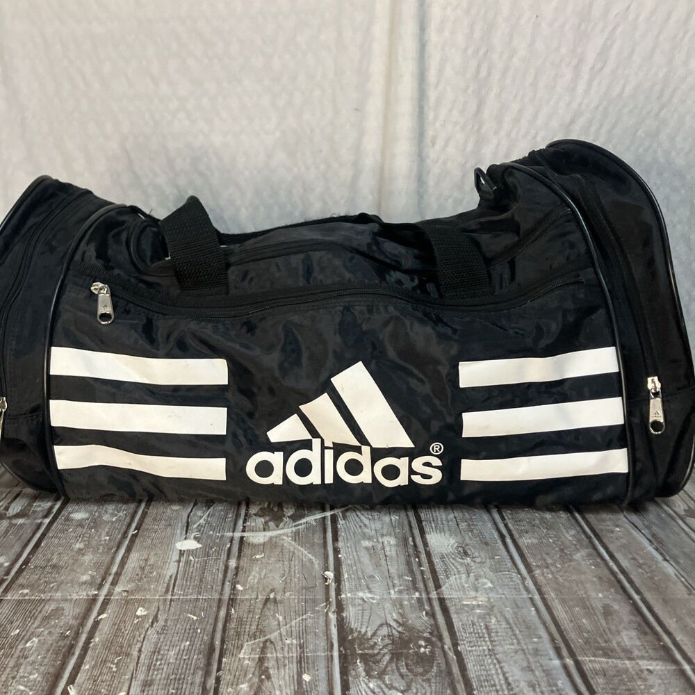 Adidas Duffle Bag Black Sports Gym Bag 23”